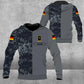 Personalisierter Kapuzenpullover mit Camouflage-Muster für deutsche Soldaten/Veteranen mit Namen und Rang, 3D-Druck – 0604230007