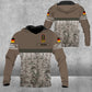 Personalisierter Kapuzenpullover mit Camouflage-Muster für deutsche Soldaten/Veteranen mit Namen und Rang, 3D-Druck – 0604230008