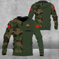 Sweat à capuche personnalisé avec camouflage soldat/vétéran suisse avec nom et grade imprimé en 3D - 0604230002