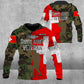 Sweat à capuche personnalisé avec camouflage soldat/vétéran suisse avec nom et grade imprimé en 3D - 0604230004