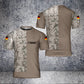 Personalisiertes T-Shirt mit deutschem Soldaten-/Veteranen-Tarnmuster mit Namen und Rang, 3D-Druck – 2601240001