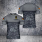 Personalized German Solider/ Veteran Camo With Name And Rank T-Shirt 3D Printed - 2701240003