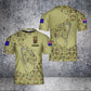 Personalisiertes T-Shirt für australische Soldaten/Veteranen im Camouflage-Stil mit Namen und Rang, 3D-Druck – 2001240003