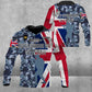 Personalized United Kingdom Solider/ Veteran Camo With Name And Rank Hoodie 3D Printed - 0604230007