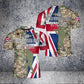 Personalisiertes T-Shirt mit Camouflage-Muster für britische Soldaten/Veteranen mit Namen und Rang, 3D-Druck – 0604230007