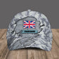 Personalized Name United Kingdom Soldier/Veterans Camo Baseball Cap - 1684368001