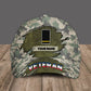 Personalized Rank And Name France Soldier/Veterans Camo Baseball Cap - 1685318402 - D04