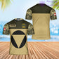 T-shirt personnalisé avec camouflage soldat/vétéran autrichien avec nom et grade imprimé en 3D - 0102240004