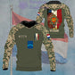 Personalisierter Kapuzenpullover mit Camouflage-Muster für niederländische Soldaten/Veteranen mit Namen und Rang – 16866144