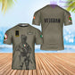 Personalisiertes irisches Soldat-/Veteranen-T-Shirt im Camouflage-Stil mit Namen und Rang, 3D-Druck – 0602240002