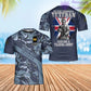 T-shirt personnalisé avec camouflage soldat/vétéran du Royaume-Uni avec nom et grade imprimé en 3D - 2801240001