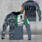 Personalized Ireland Soldier/ Veteran Camo With Name And Rank Hoodie - 16886016