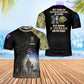 Personalisiertes T-Shirt mit australischem Soldaten-/Veteranen-Tarnmuster mit Namen und Rang, 3D-Druck – 0302240004