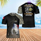 Personalized France Soldier/ Veteran Camo With Name And Rank T-Shirt 3D Printed - 1901240003