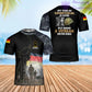 Personalisiertes T-Shirt mit deutschem Soldaten-/Veteranen-Tarnmuster mit Namen und Rang, 3D-Druck – 3001240001