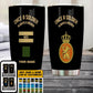 Verre à vin personnalisé avec drapeau doré pour vétéran/soldat néerlandais avec grade et nom - 2607230001