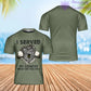 Personalisiertes T-Shirt mit australischem Soldaten-/Veteranen-Tarnmuster und Namen und Rang, 3D-Druck – „I Served My Country“ – 0302240001