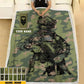 Personalized Norway Solider/ Veteran Camo With Name And Rank Fleece Blanket 3D Printed - 0608230001