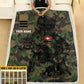 Personalized Swiss Solider/ Veteran Camo With Name And Rank Fleece Blanket 3D Printed - 0608230001