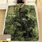 Couverture polaire personnalisée avec camouflage de soldat/vétéran du Danemark avec nom et grade, imprimée en 3D - 0608230001