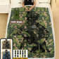 Personalized Sweden Solider/ Veteran Camo With Name And Rank Fleece Blanket 3D Printed - 0608230001