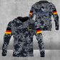 Personalized Germany Soldier/ Veteran Camo With Name And Rank Hoodie 3D Printed - 1708230001