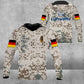 Personalized Germany Soldier/ Veteran Camo With Name And Rank Hoodie 3D Printed - 1708230001