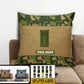 Coussin personnalisé avec camouflage soldat/vétéran suédois avec nom et grade imprimé en 3D - 1508230001