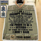 Personalized UK Soldier/ Veteran Camo With Name And Rank Fleece Blanket 3D Printed - 2908230001