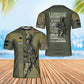 Personalisiertes T-Shirt mit schwedischem Soldaten-/Veteranen-Tarnmuster mit Namen und Rang, 3D-Druck – 0402240002