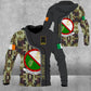 Personalized Ireland Soldier/ Veteran Camo With Name And Rank Hoodie 3D Printed - 16941312