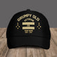 Personalized Rank And Name France Soldier/Veterans Camo Baseball Cap - Grumpy Veteran - 16945632