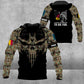 Personalized Belgium Soldier/ Veteran Camo With Name And Rank Hoodie 3D Printed - 1609230001