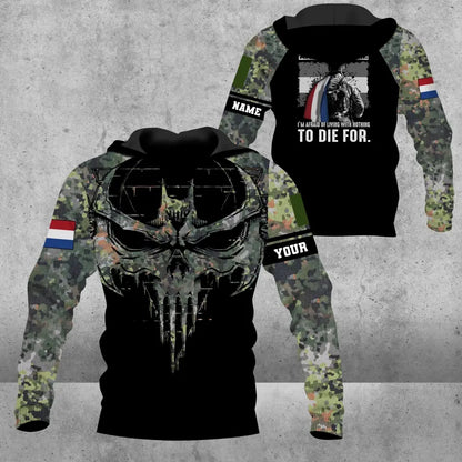 Personalized Netherlands Soldier/ Veteran Camo With Name And Rank Hoodie 3D Printed - 1609230001