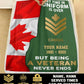 Couverture polaire personnalisée avec motif camouflage de soldat/vétéran canadien, nom et année, imprimée en 3D - 2109230001