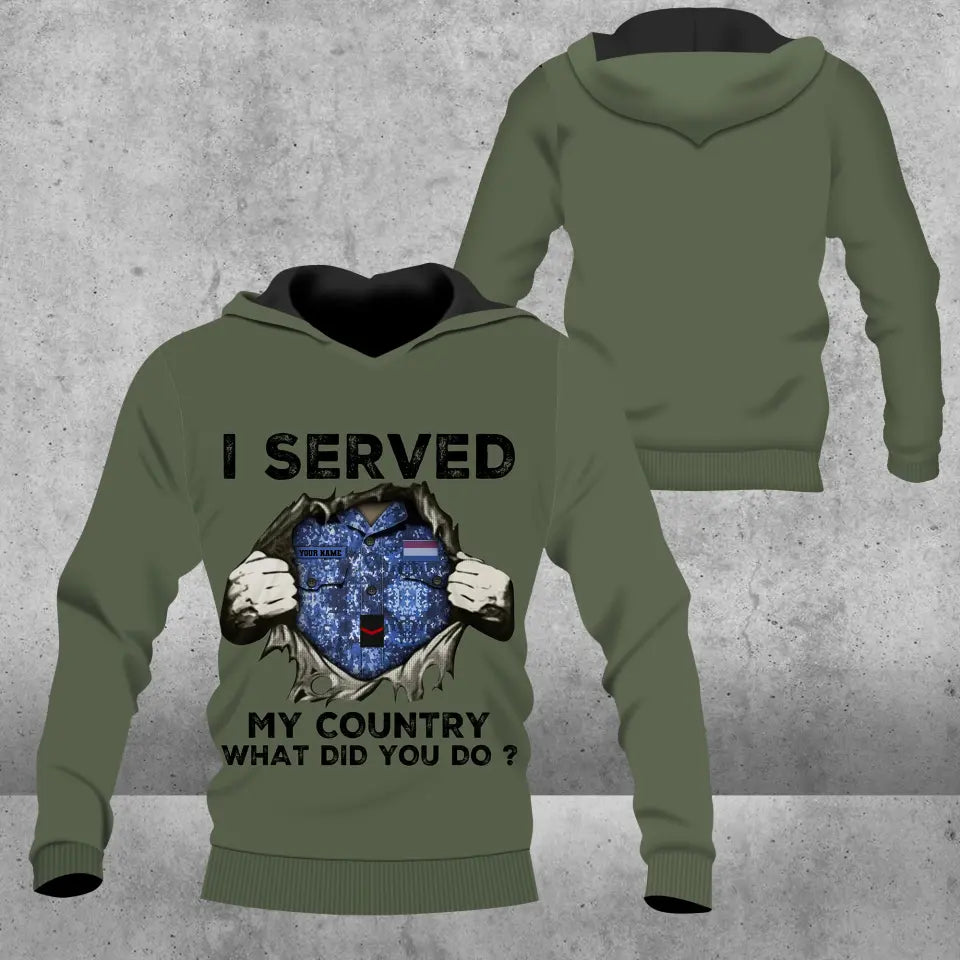 Personalized Netherlands Soldier/ Veteran Camo With Name And Rank Hoodie 3D Printed - 2509230001