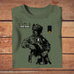 T-shirt personnalisé avec camouflage soldat/vétéran belge avec nom et grade imprimé en 3D - 2709230001