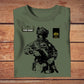 T-shirt personnalisé avec camouflage soldat/vétéran australien avec nom et grade imprimé en 3D - 2709230001