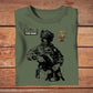 T-shirt personnalisé avec camouflage soldat/vétéran australien avec nom et grade imprimé en 3D - 2709230001