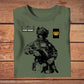 Personalisiertes T-Shirt mit Camouflage-Muster für britische Soldaten/Veteranen mit Namen und Rang, 3D-Druck – 2709230001