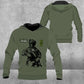 Sweat à capuche personnalisé avec camouflage soldat/vétéran suédois avec nom et grade imprimé en 3D - 16957728