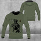 Personalisierter Kapuzenpullover mit Camouflage-Muster für norwegische Soldaten/Veteranen mit Namen und Rang – 2709230001