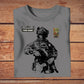 Personalisiertes T-Shirt „Australischer Soldat/Veteran“ mit Namen und Rang, 3D-Druck – 3009230001