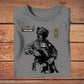 Personalisiertes T-Shirt „Finnland-Soldat/Veteran“ mit Namen und Rang, 3D-Druck – 3009230001