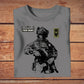 Personalisiertes T-Shirt „Norwegischer Soldat/Veteran“ mit Namen und Rang, 3D-Druck – 3009230001