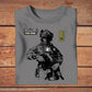 Personalisiertes T-Shirt „Irischer Soldat/Veteran“ mit Namen und Rang, 3D-Druck – 3009230001