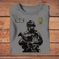 T-shirt personnalisé soldat/vétéran irlandais avec nom et grade imprimé en 3D - 0210230001