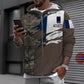 Personalized France Soldier/ Veteran Camo With Name And Rank Hoodie 3D Printed - 0310230001