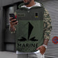 Sweat à capuche personnalisé avec camouflage soldat/vétéran de la France avec nom et grade imprimé en 3D - 16962912