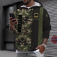 Personalized France Soldier/ Veteran Camo With Name And Rank Hoodie 3D Printed - 0310230003